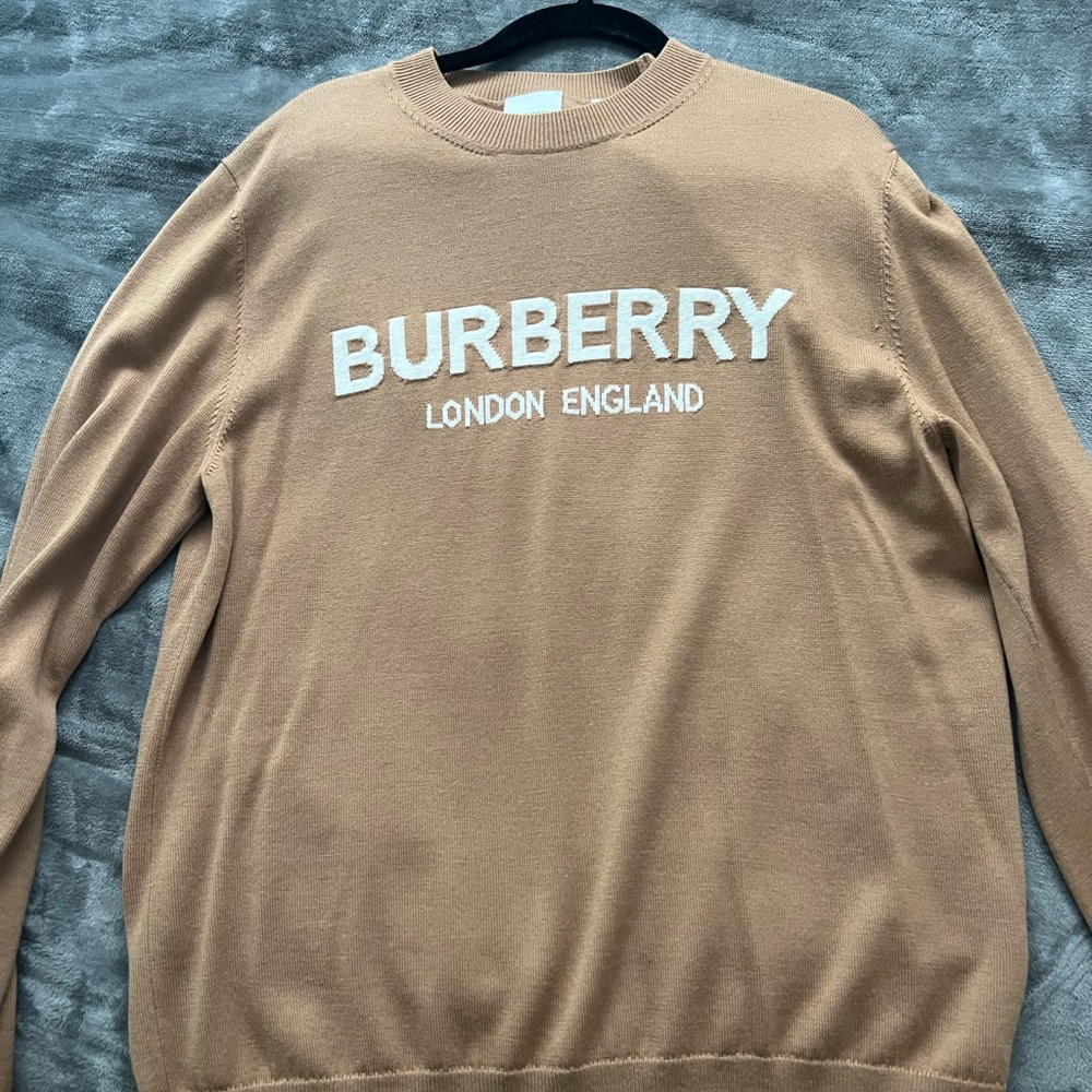 Burberry Tan Crewneck Sweater for Men